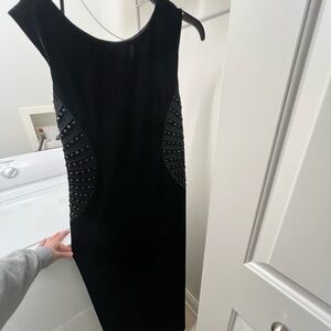 Laundry By Shelli Segal Black Studded Mini Dress